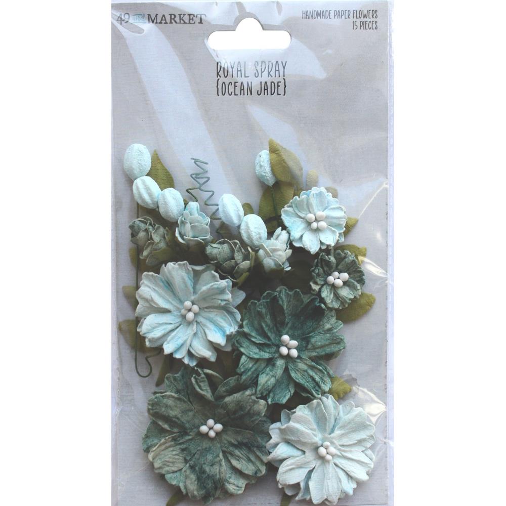 פרחי נייר- Ocean Jade